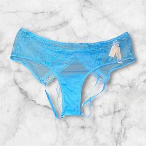 Nwt Victorias Secret very sexy lingerie lace blue panty L